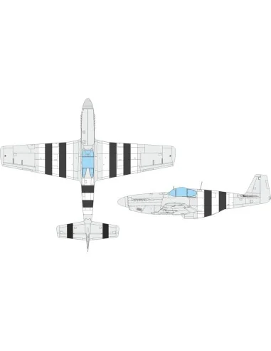 P-51B/C D-day stripes EDUARD, 1/48 - Eduard Accessories EX1119