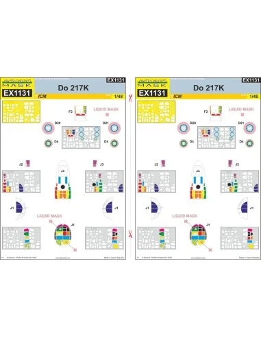Do 217K ICM, 1/48 - Eduard Accessories EX1131