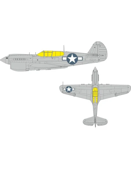 P-40N US national insignia EDUARD, 1/48 - Eduard Accessories EX1134
