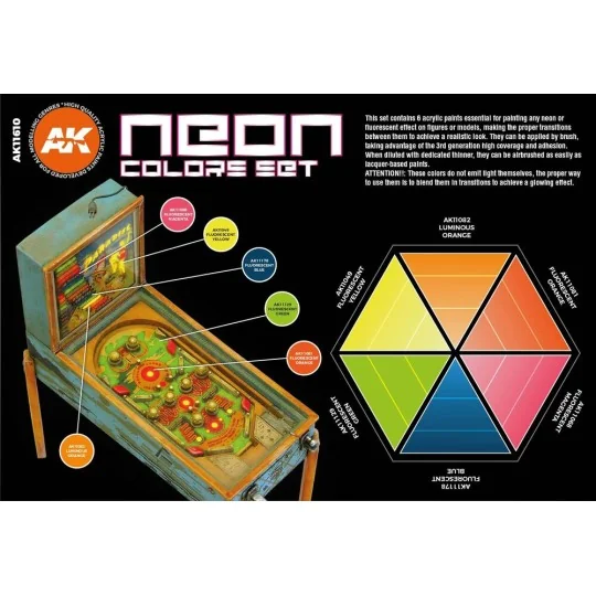 NEON COLORS SET - AK Interactive AK11610