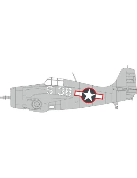 FM-1 US national insignia w/ red outline TAMIYA, 1/48 - Eduard Acce...