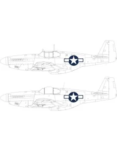 P-51B/C US national insignia EDUARD, 1/48 - Eduard Accessories EX1038