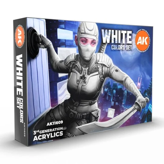 WHITE COLORS SET - AK Interactive AK11609 WHITE COLORS SET - AK Interactive AK11609