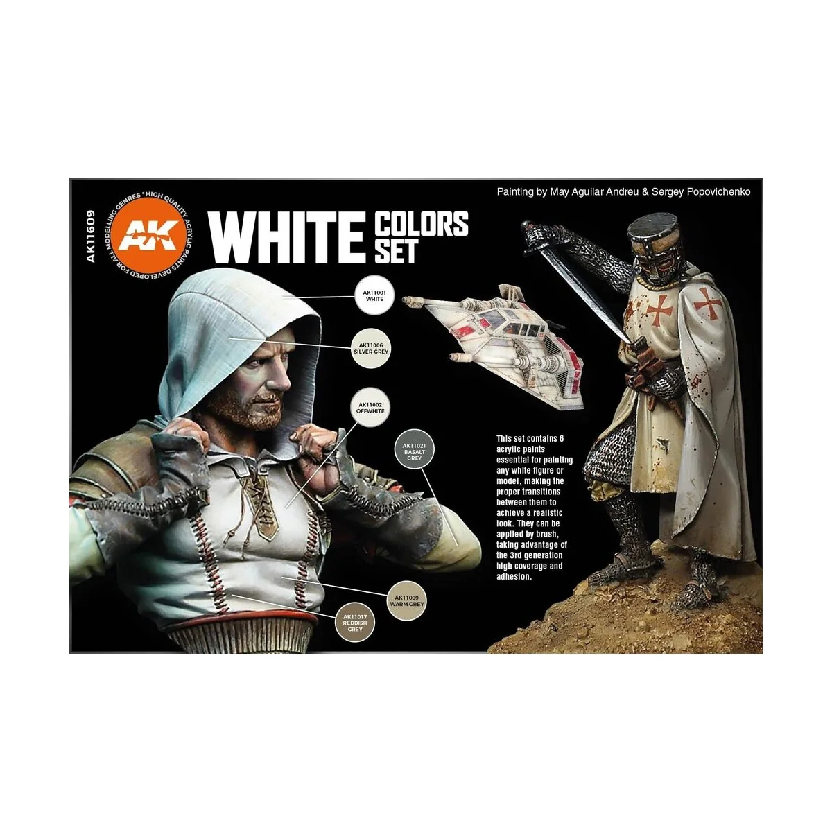 WHITE COLORS SET - AK Interactive AK11609 WHITE COLORS SET - AK Interactive AK11609