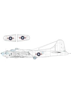 B-17F US national insignia w/ red outline, 1/48 - Eduard Accessorie...