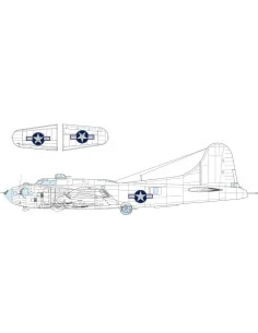 B-17F US national insignia w/ blue outline, 1/48 - Eduard Accessori...