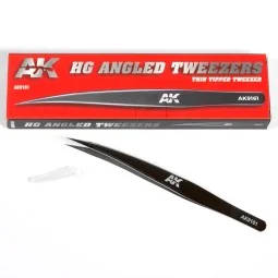 HG ANGLED TWEEZERS 01 (THIN TIPPED) - AK Interactive AK9161