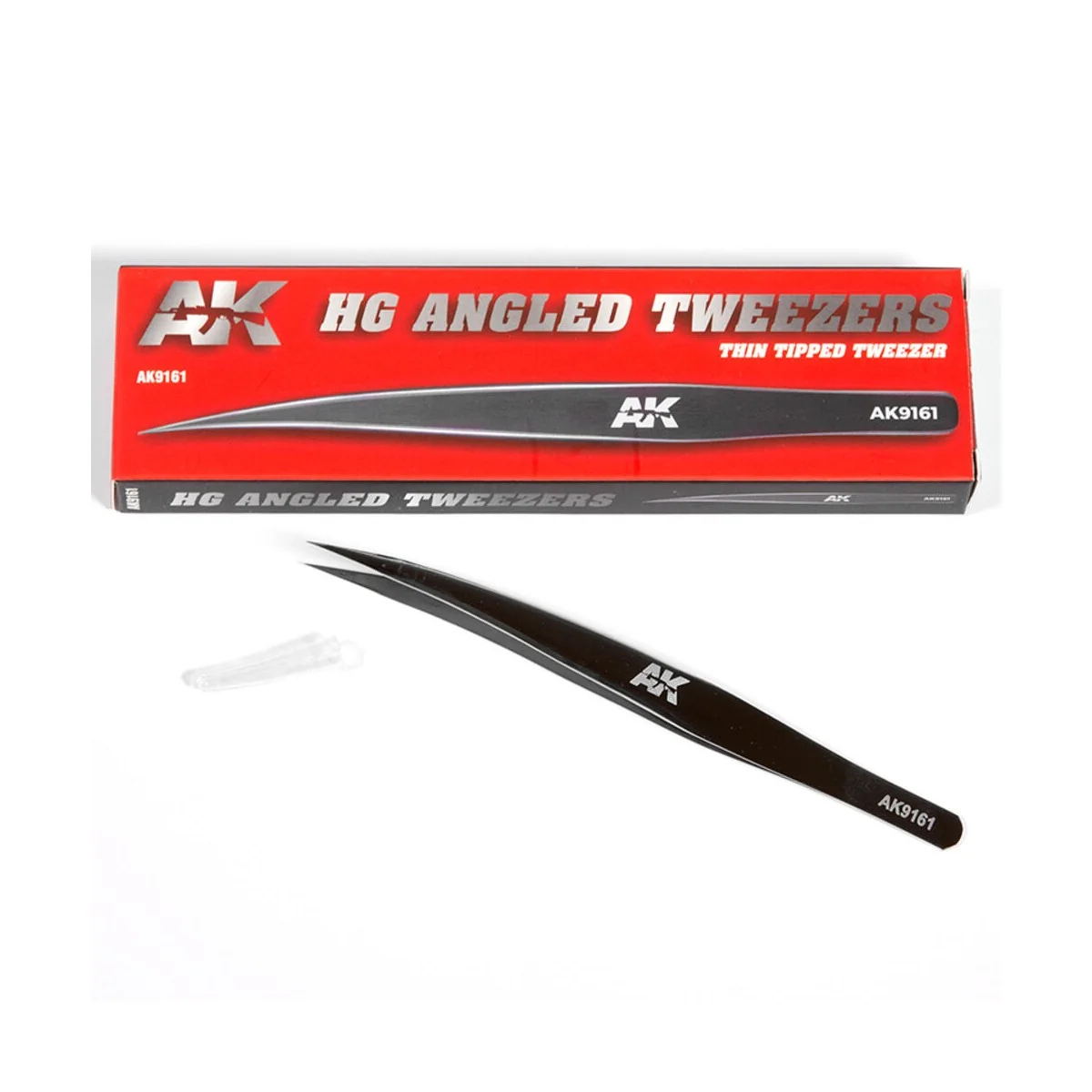 HG ANGLED TWEEZERS 01 (THIN TIPPED) - AK Interactive AK9161