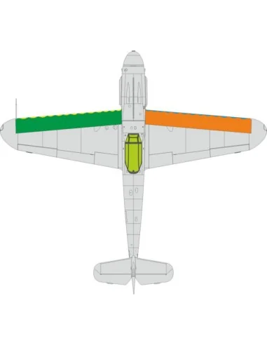Bf 109G wings leading edge wavy lines, 1/48 - Eduard Accessories EX...