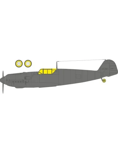 Bf 109E-3 TFace HOBBY BOSS, 1/48 - Eduard Accessories EX1093