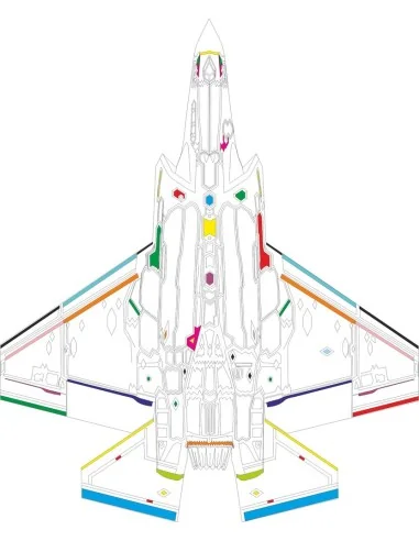 F-35C RAM panels TAMIYA, 1/48 - Eduard Accessories EX1098