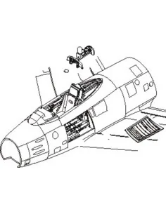 F-86F sabre Interior Set, 1/72 - CMK 129-7112