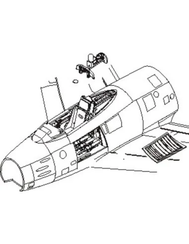 F-86F sabre Interior Set, 1/72 - CMK 129-7112