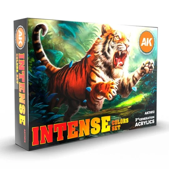 INTENSE COLORS SET - AK Interactive AK11612 INTENSE COLORS SET - AK Interactive AK11612
