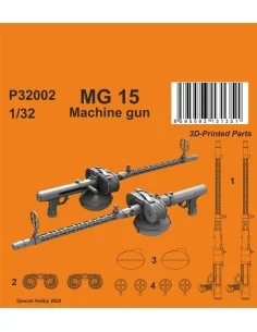 MG 15 Machine gun (2 pcs), 1/32 - CMK 129-P32002