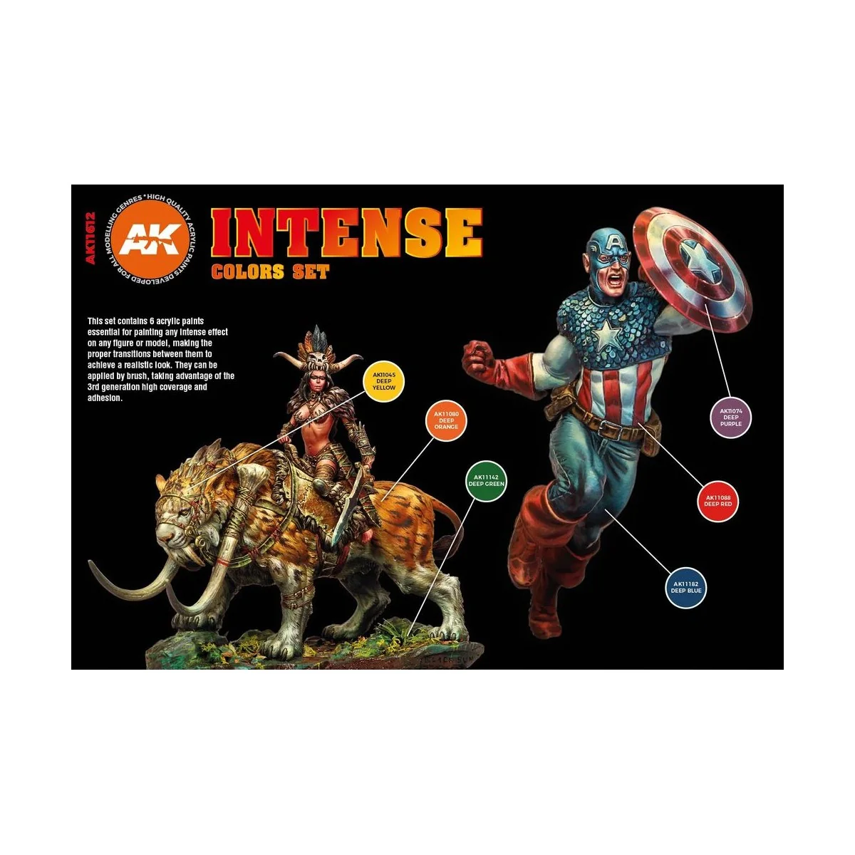 INTENSE COLORS SET - AK Interactive AK11612