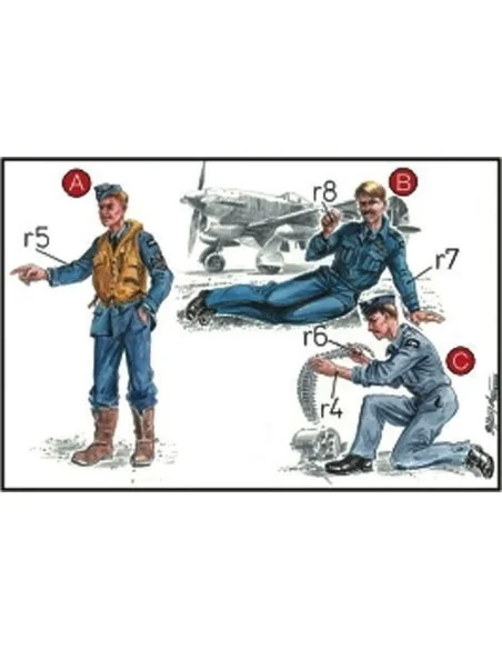 RAF Mechaniker und Pilot, 1/72 - CMK 129-F72041