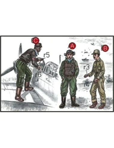 Japanische Marine Piloten und Mechaniker, 1/72 - CMK 129-F72043