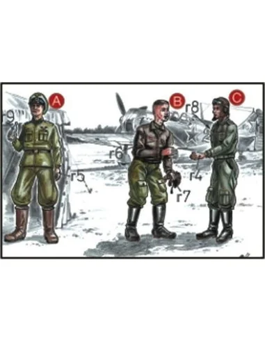 Sowjetische Piloten und Mechaniker, 1/72 - CMK 129-F72047