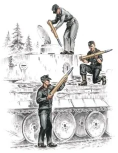 Deutsche Panzerbesatzung für Tiger I - CMK 129-F72157