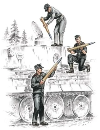 Deutsche Panzerbesatzung für Tiger I - CMK 129-F72157