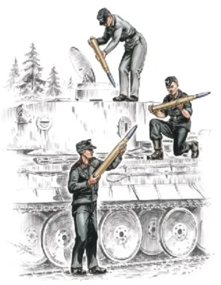 [NO_DESC] Deutsche Panzerbesatzung für Tiger I - CMK 129-F72157
