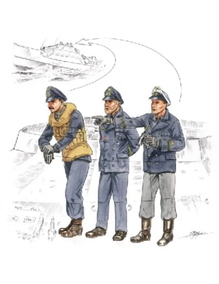 Bridge crew for Schnellboat S-100 - CMK 129-F72158