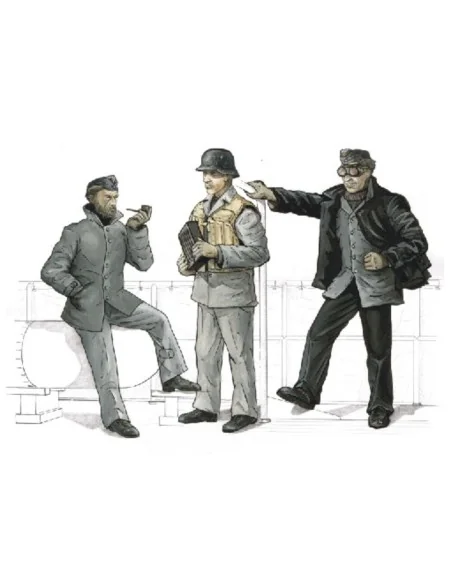 S-100 Crew for AA gun 3, 7cm für Schnellboot S-100, 1/72 - CMK 129-...