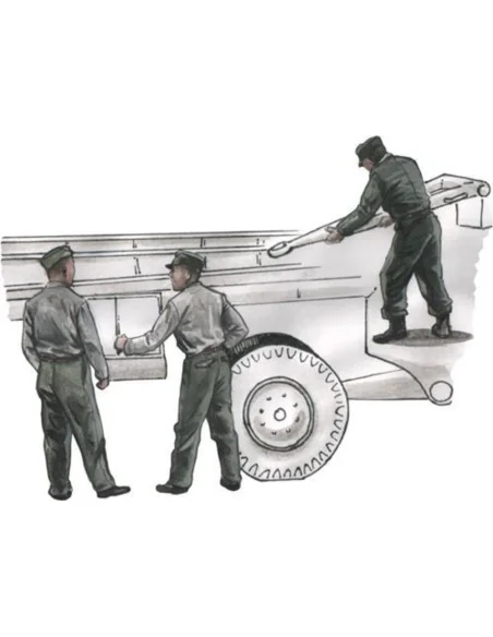 German WW2 personnel for Spacial Armour Meillerwagen V2 transporter...