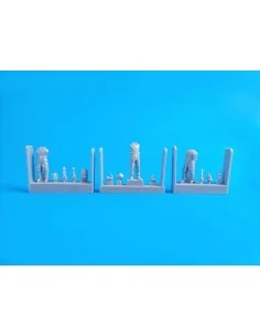 Czechoslovak pre-WWII pilots, (3 fig), 1/72 - CMK 129-F72325