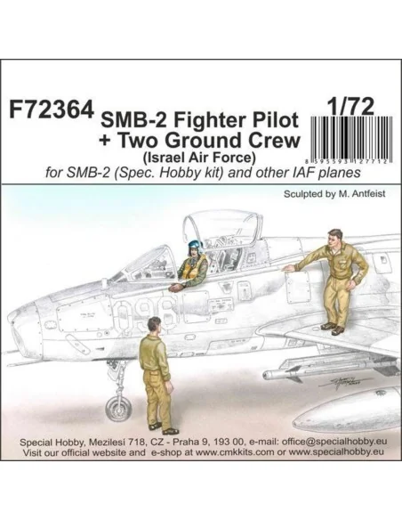SMB-2 Fighter Pilot + Two Ground Crew (Israel Air Force), 1/72 - CM...