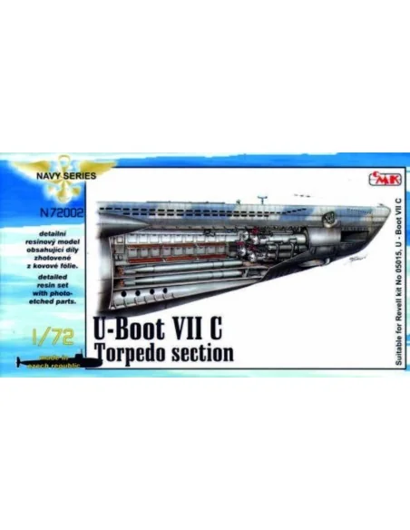 U-Boot Typ VII C Torpedoraum, 1/72 - CMK 129-N72002