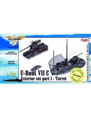 U-Boot Typ VII C Außendetails I Turm für Revell-Bausatz, 1/72 - CMK...