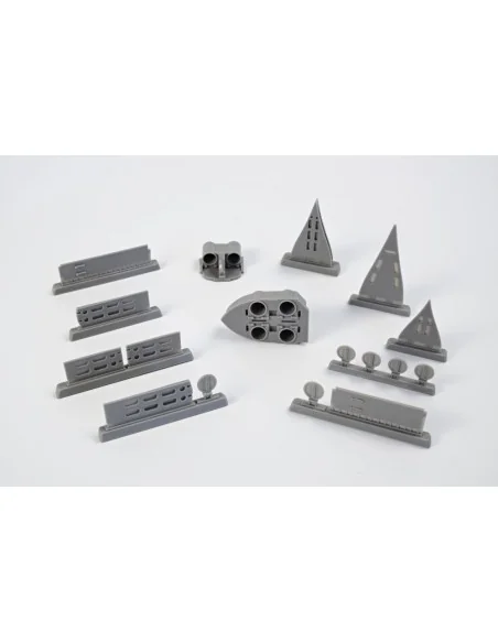 U-Boot IX Open Front&Rear Torpedo Muzzle Doors, 1/72 - CMK 129-N72010