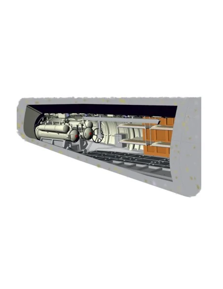 U-Boot IX Rear Torpedo Section&Crew bunk, 1/72 - CMK 129-N72012