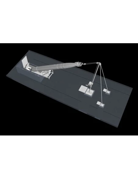 U-Boot IX Bow Torpedo w/Loading Winch and Cart, for Revell kit, 1/7...