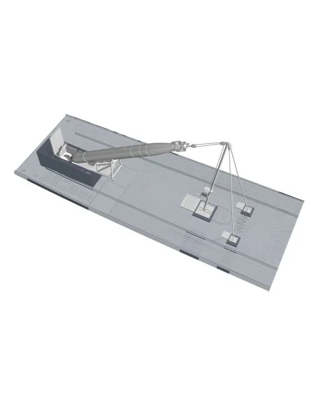 U-Boot IX Bow Torpedo w/Loading Winch and Cart, for Revell kit, 1/7...