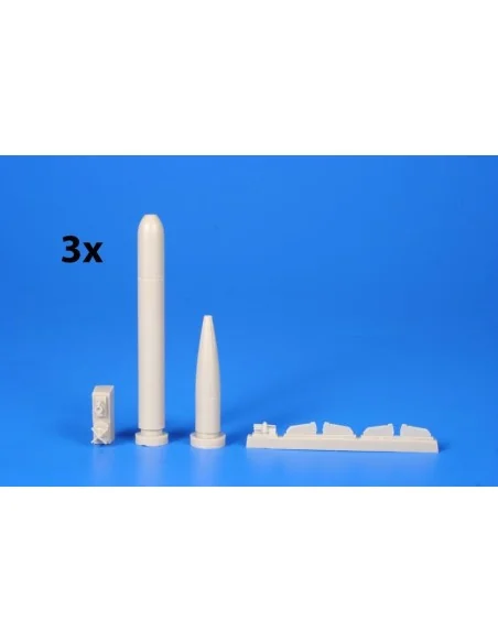 [NO_DESC] WWII German Torpedo Type G7e (3 pcs), 1/72 - CMK 129-N72025