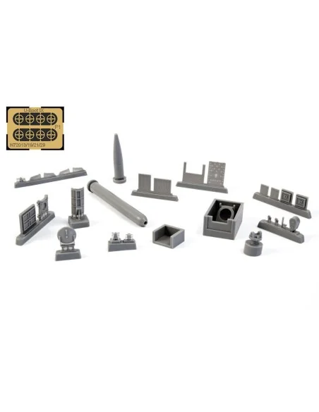 U-Boot IX Stern Torpedo w/Loading Winch and Cart, for Revell kit, 1...