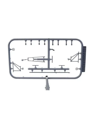 U-Boot IX Stern Torpedo w/Loading Winch and Cart, for Revell kit, 1...
