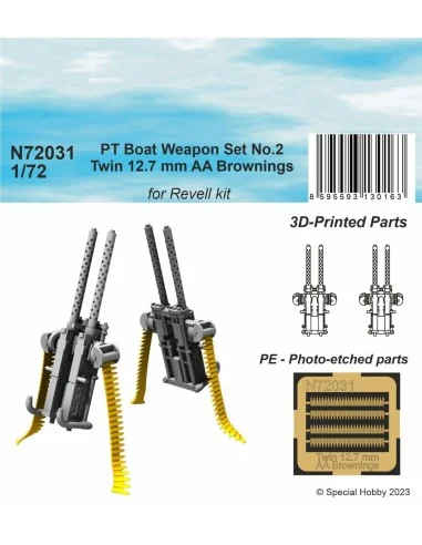 [NO_DESC] PT Boat Weapon Set No.2 - Twin 12.7 mm AA Brownings (2 pr...