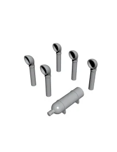 [NO_DESC] PT-109 Boat Deck Set(Smoke Generator, Ventilation Funnels...