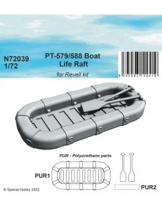 PT-579/588 Boat Life Raft, 1/72 - CMK 129-N72039