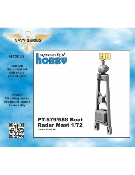PT-579/588 Boat Radar Mast, 1/72 - CMK 129-N72041