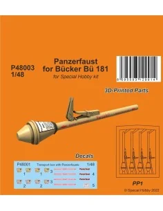 Panzerfaust for Bücker Bü 181, 1/48 - CMK 129-P48003