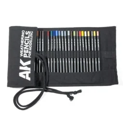 WEATHERING PENCILS FULL RANGE CLOTH CASE (37 waterpencil colors) - ...