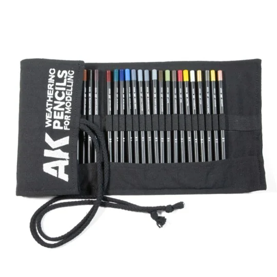 WEATHERING PENCILS FULL RANGE CLOTH CASE (37 waterpencil colors) - ...