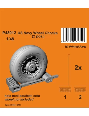 US Navy Wheel Chocks, 1/48 - CMK 129-P48012