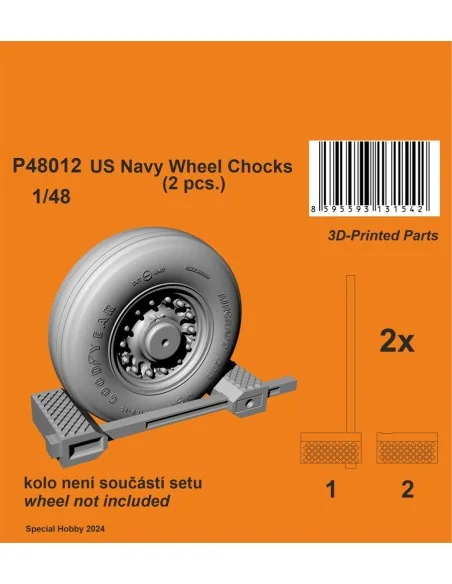 US Navy Wheel Chocks, 1/48 - CMK 129-P48012