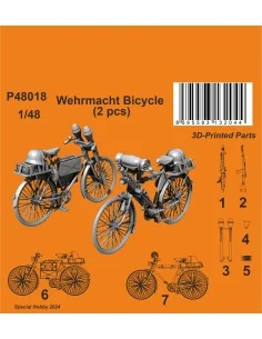 Wehrmacht Bicycle (2 pcs), 1/48 - CMK 129-P48018